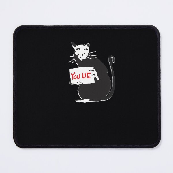 Item preview, Banksy Quote Rat holding sign with YOU LIE written Graffiti Street art with Banksy signature tag HD HIGH QUALITY ONLINE STORE designed and sold by nwnqumdm54.