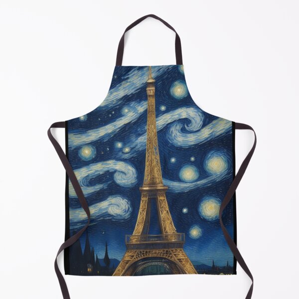 Item preview, Starry Night in Paris Van gogh Style Eiffel Tower Painting for Van gogh Lovers designed and sold by Vangoholic.