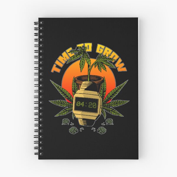 Item preview, Time to Grow | Gold Watch showing 420 in front of a Cannabis Plant designed and sold by ProdbyNiECO.