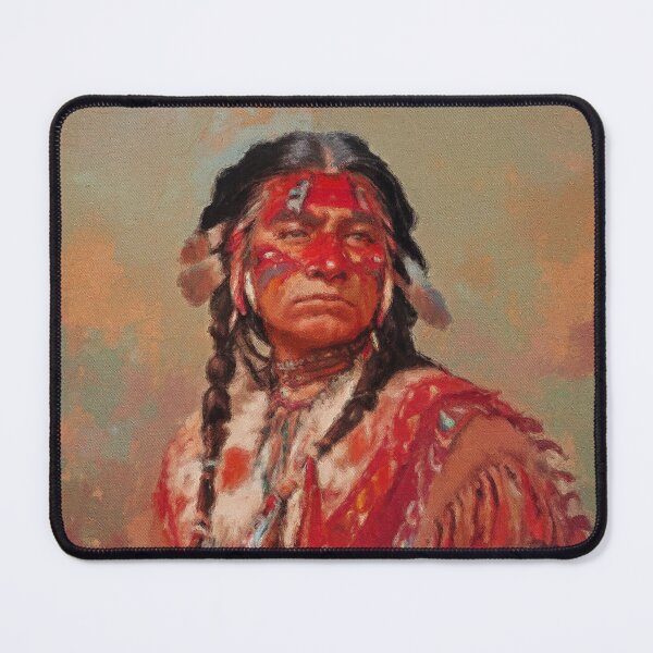 Item preview, Native American Red Chief War Paint designed and sold by AUTHENTIC AMERICANA ARTS.