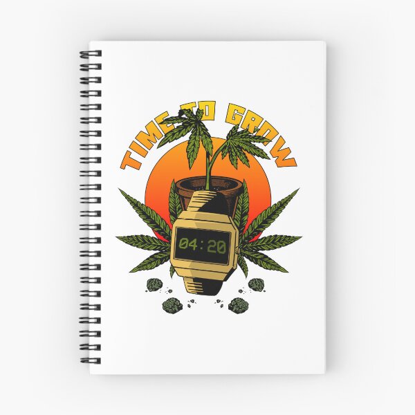 Item preview, Time to Grow | Gold Watch showing 420 in front of a Cannabis Plant designed and sold by ProdbyNiECO.
