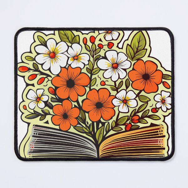 Item preview, Floral Open Book Aesthetic - For Book Lovers and Reading Enthusiasts designed and sold by Cheeky Companions.