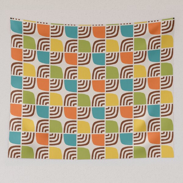 Item preview, Mid Century Modern Atomic Age Geometric Pattern 528 Mid Mod designed and sold by tonymagnerart.