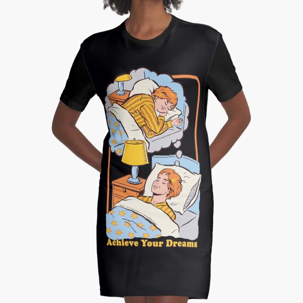 Achieve Your Dreams Graphic T-Shirt Dress