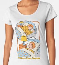 Camiseta premium para mujer Alcanza tus sueños