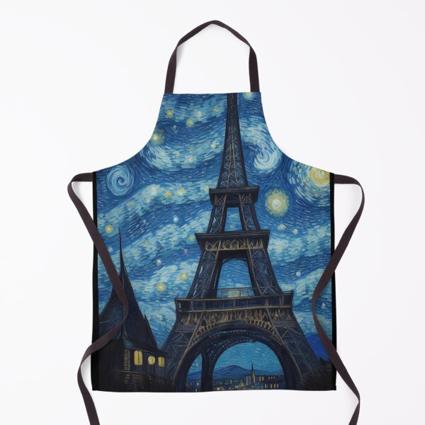 Item preview, Starry Night in Paris Van gogh Style Eiffel Tower Painting for Van gogh Lovers designed and sold by Vangoholic.