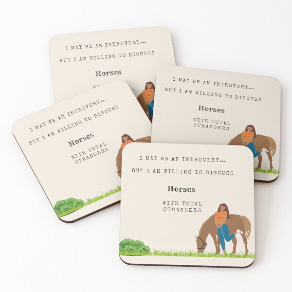 Item preview, I may be an introvert but…..horses designed and sold by scleverfarm.