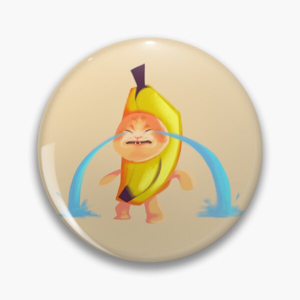 Item preview, Banana Cat Crying Meme Cute Painterly Illustration designed and sold by carnabybeat.
