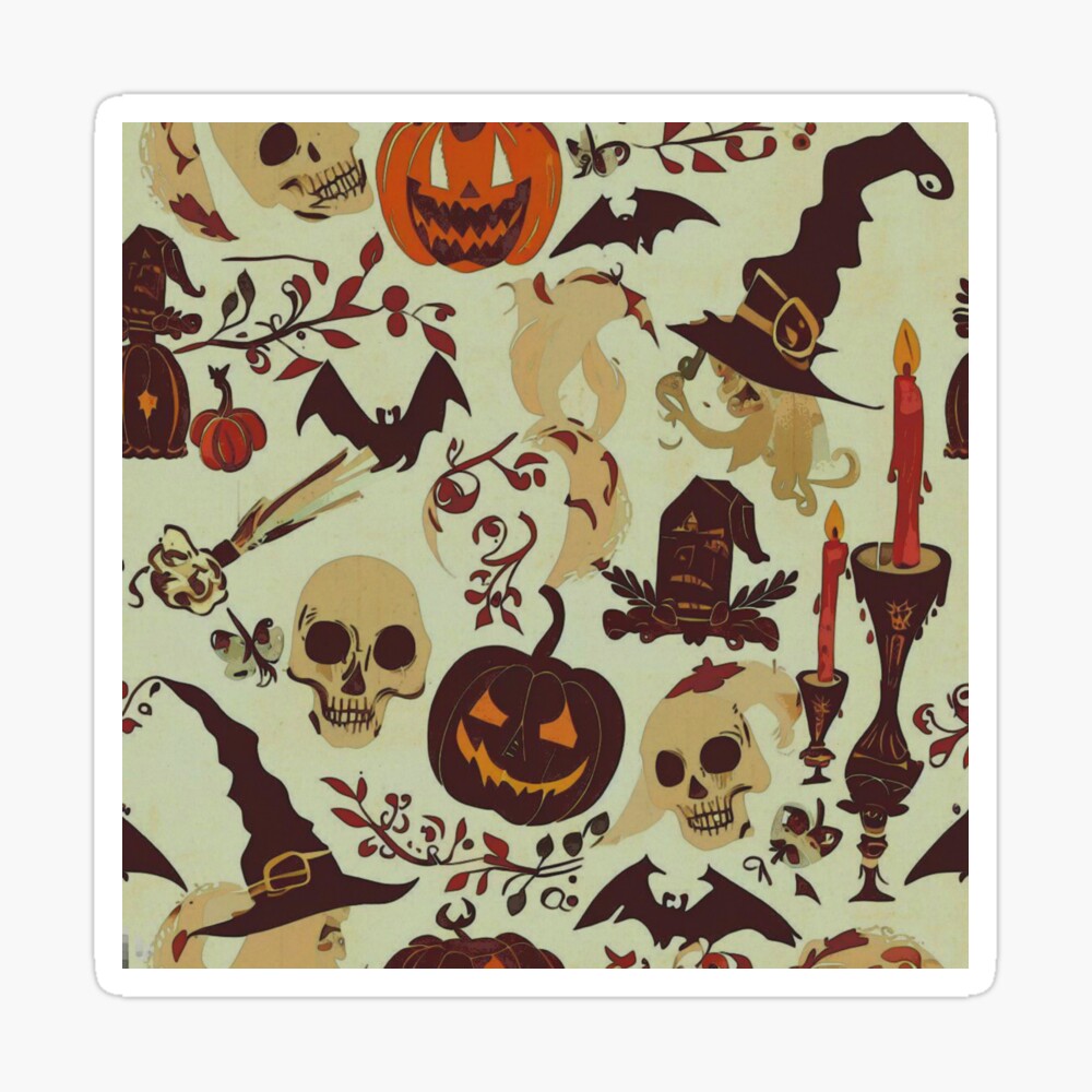 Victorian Gothic Halloween Skull Trick or Treat Grocery Bag