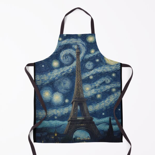 Item preview, Starry Night in Paris Van gogh Style Eiffel Tower Painting for Van gogh Lovers designed and sold by Vangoholic.