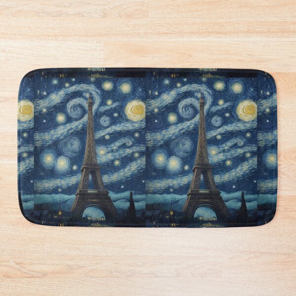 Item preview, Starry Night in Paris Van gogh Style Eiffel Tower Painting for Van gogh Lovers designed and sold by Vangoholic.