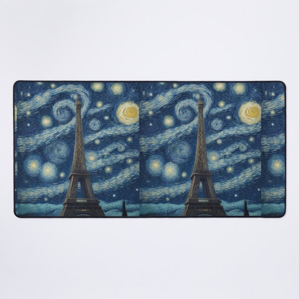 Item preview, Starry Night in Paris Van gogh Style Eiffel Tower Painting for Van gogh Lovers designed and sold by Vangoholic.