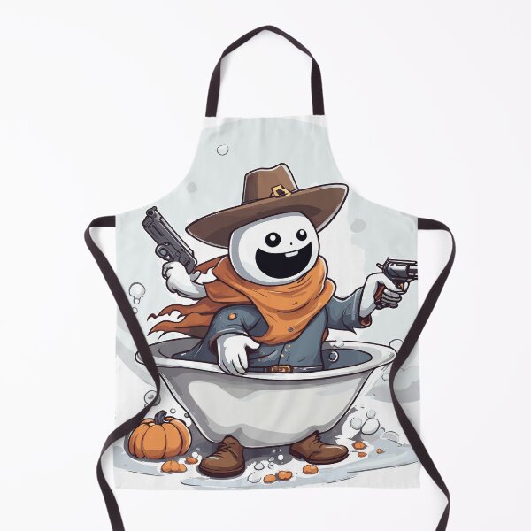 Item preview, Cowboy Halloween ghost designed and sold by Alchemy Ink.