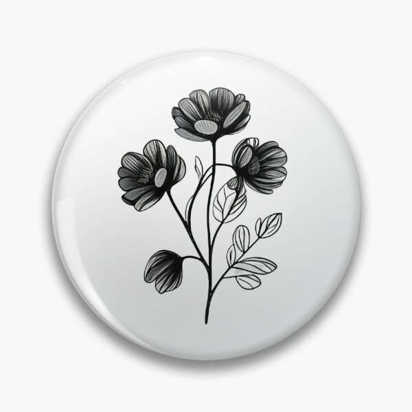 Item preview, Simple Flower Drawing designed and sold by sarabye.