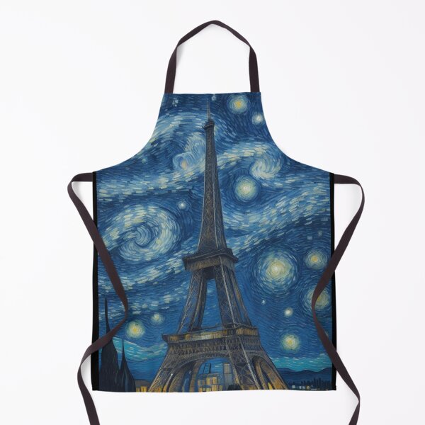 Item preview, Starry Night in Paris Van gogh Style Eiffel Tower Painting for Van gogh Lovers designed and sold by Vangoholic.
