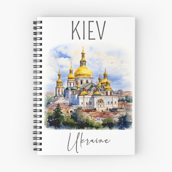 Aperçu de l'œuvre Conception d'aquarelle de Kiev / Kiyv - Ukraine créée et vendue par Sketch-Shack.
