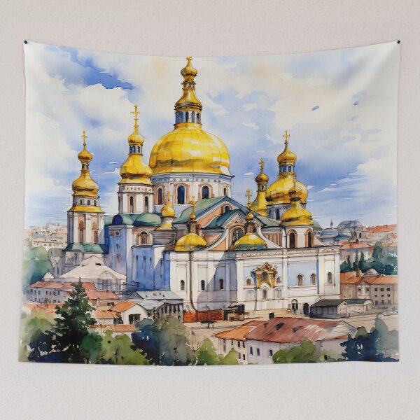 Item preview, Watercolor Design of Kiev / Kiyv - Ukraine designed and sold by Sketch-Shack.