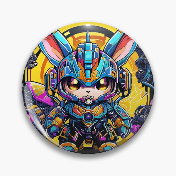 Item preview, Rabbit Robot Wonders: Whimsical Artistry Meets Futuristic Charm! designed and sold by Watchara Aekcheen.