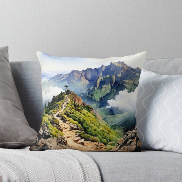 Item preview, Watercolor Design of the Pico do Areeiro in Madeira - Portugal designed and sold by Sketch-Shack.