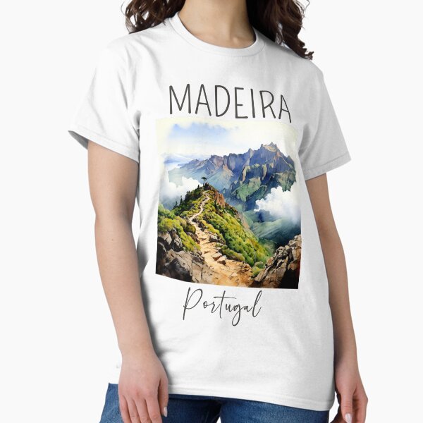 Aperçu de l'œuvre Conception aquarelle du Pico do Areeiro à Madère - Portugal créée et vendue par Sketch-Shack.