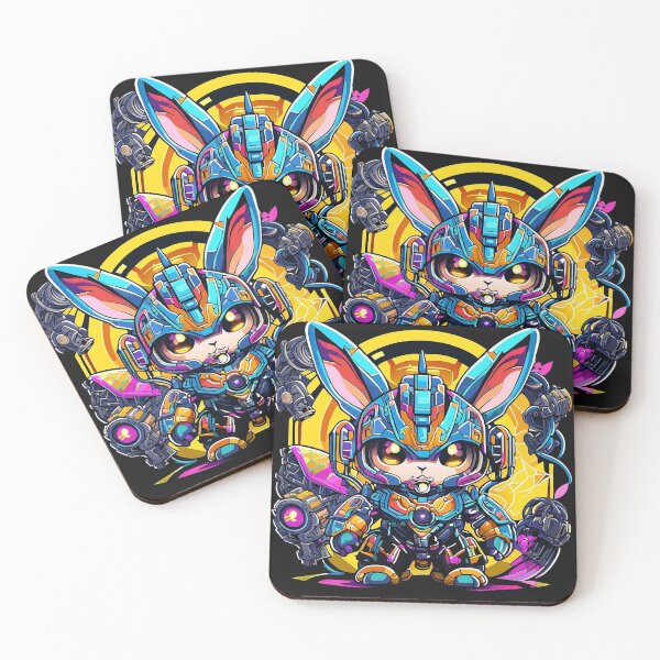 Item preview, Rabbit Robot Wonders: Whimsical Artistry Meets Futuristic Charm! designed and sold by Watchara Aekcheen.