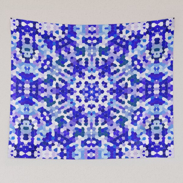 Item preview, Geometric Mandala in Different Shades of Blue designed and sold by KaSaPo.