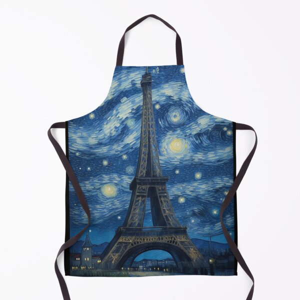 Item preview, Starry Night in Paris Van gogh Style Eiffel Tower Painting for Van gogh Lovers designed and sold by Vangoholic.