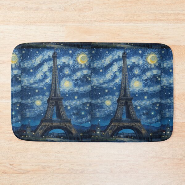 Item preview, Starry Night in Paris Van gogh Style Eiffel Tower Painting for Van gogh Lovers designed and sold by Vangoholic.