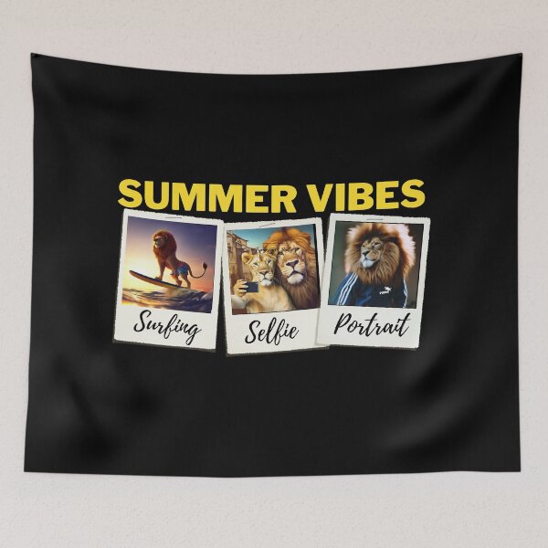 Item preview, lion summer vibes Family designed and sold by PolishBrand.