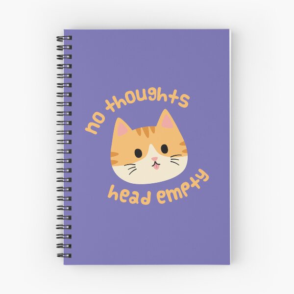 Item preview, No Thoughts Orange Cat designed and sold by ElectricFangs.