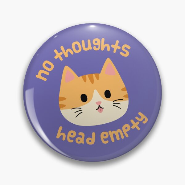 Item preview, No Thoughts Orange Cat designed and sold by ElectricFangs.
