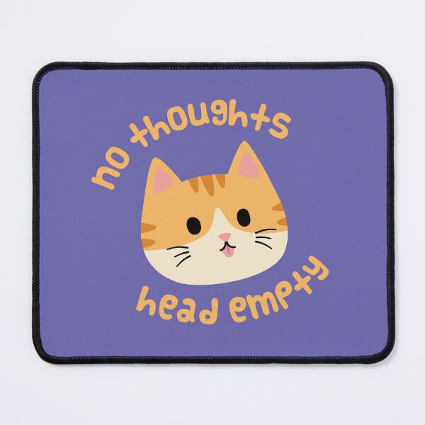 Item preview, No Thoughts Orange Cat designed and sold by ElectricFangs.