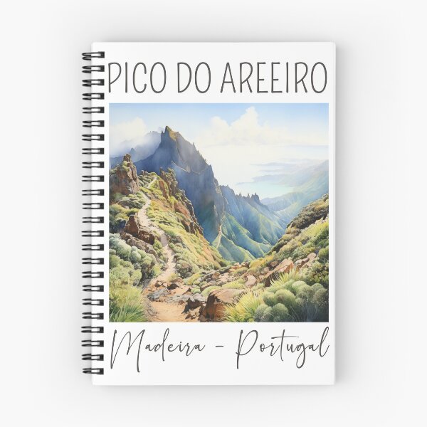 Item preview, Watercolor Design of the Pico do Areeiro in Madeira - Portugal designed and sold by Sketch-Shack.
