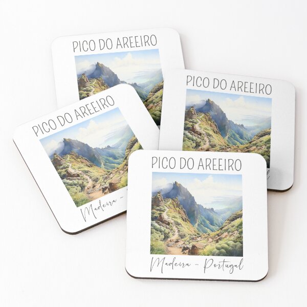 Item preview, Watercolor Design of the Pico do Areeiro in Madeira - Portugal designed and sold by Sketch-Shack.