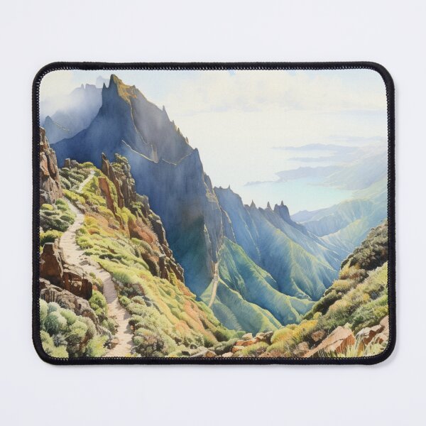 Item preview, Watercolor Design of the Pico do Areeiro in Madeira - Portugal designed and sold by Sketch-Shack.