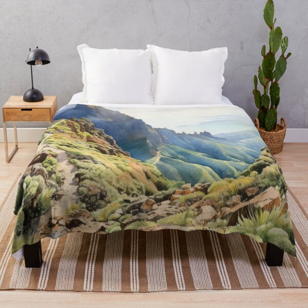 Item preview, Watercolor Design of the Pico do Areeiro in Madeira - Portugal designed and sold by Sketch-Shack.