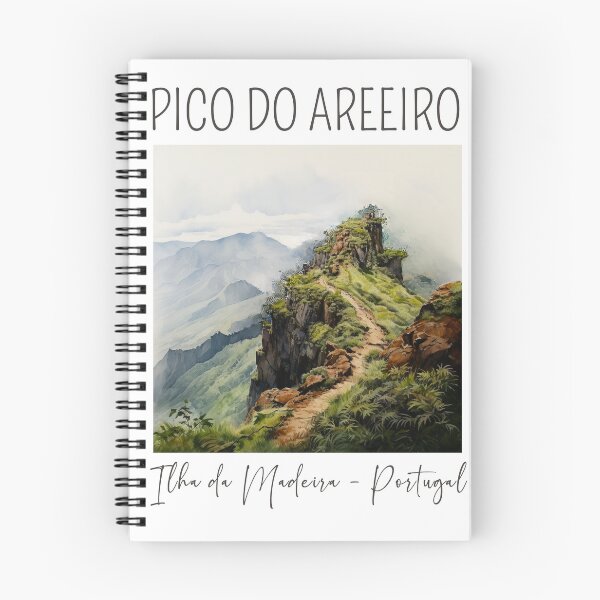 Item preview, Watercolor Design of the Pico do Areeiro in Madeira - Portugal designed and sold by Sketch-Shack.