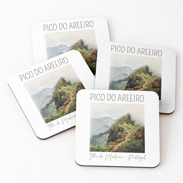 Item preview, Watercolor Design of the Pico do Areeiro in Madeira - Portugal designed and sold by Sketch-Shack.