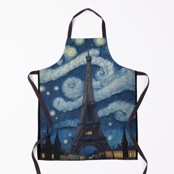 Item preview, Starry Night in Paris Van gogh Style Eiffel Tower Painting for Van gogh Lovers designed and sold by Vangoholic.