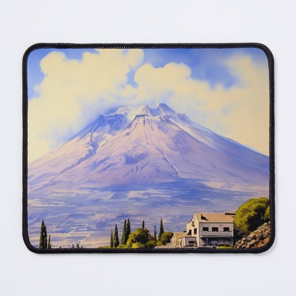 Item preview, Watercolor Design of Mount Etna - Sicily - Italy designed and sold by Sketch-Shack.