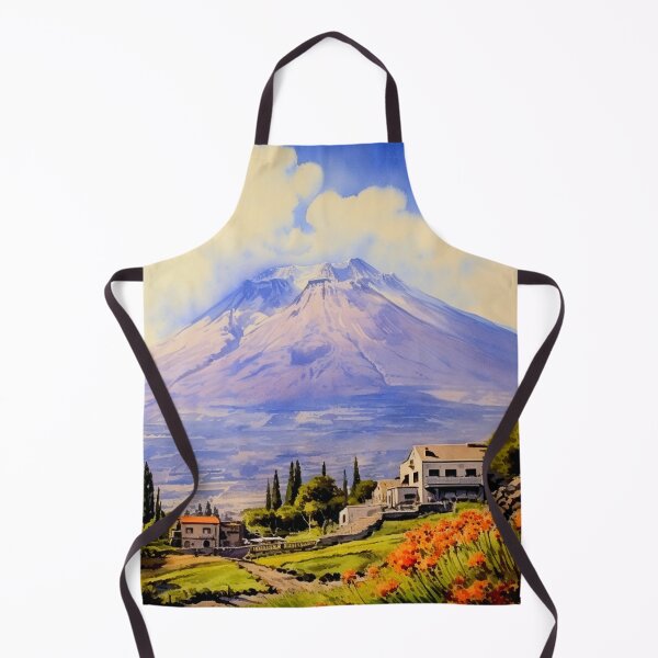 Item preview, Watercolor Design of Mount Etna - Sicily - Italy designed and sold by Sketch-Shack.