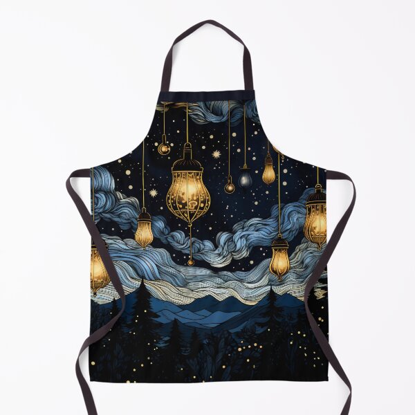 Item preview, Illustrated Nightscape Hanging Vintage Laterns designed and sold by The Bla in My Brain.