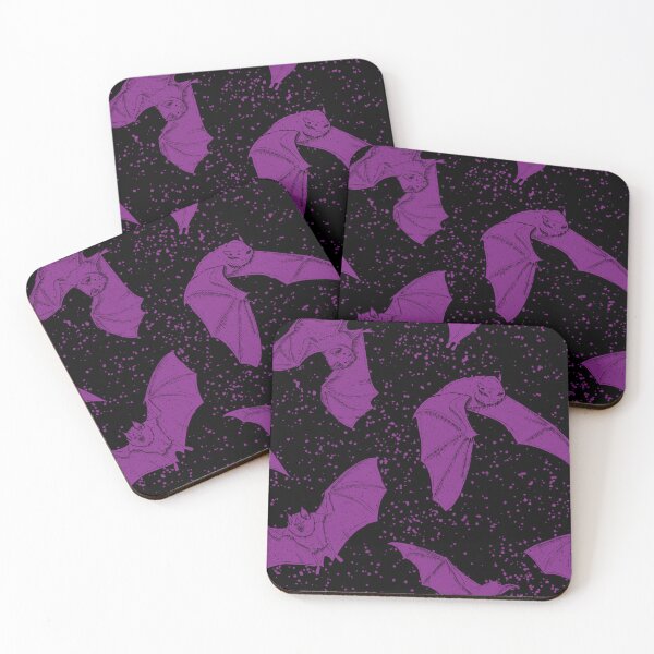 Item preview, Purple Bat Pattern designed and sold by Gemma Compton.