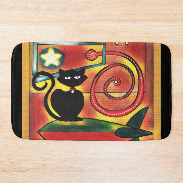 Item preview, Abstract Cat Riding A Rocket designed and sold by gleefulme.
