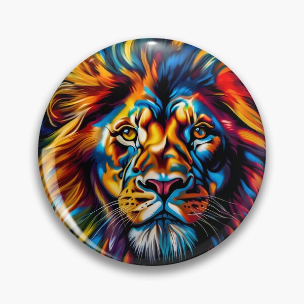 Item preview, A colorful lion in a modern style designed and sold by gelibolu.
