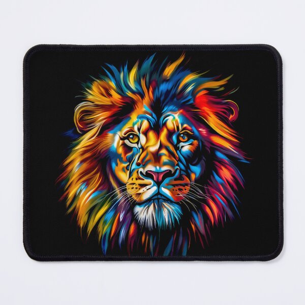 Item preview, A colorful lion in a modern style designed and sold by gelibolu.