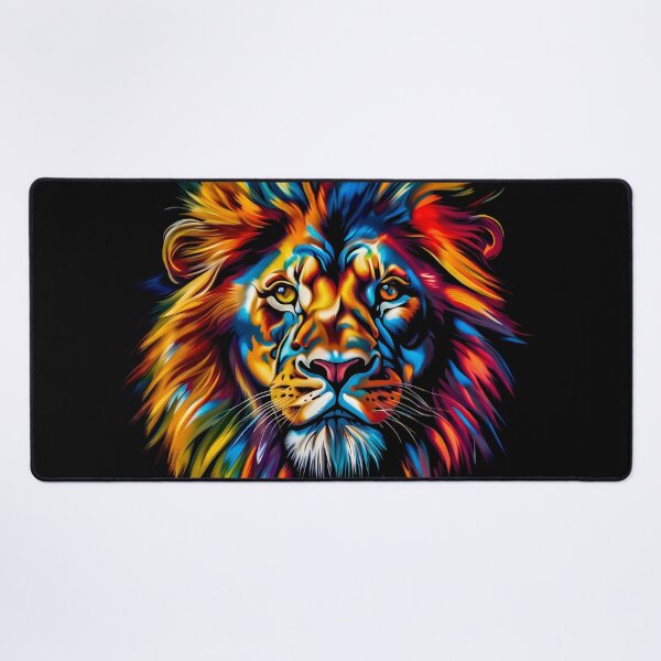 Item preview, A colorful lion in a modern style designed and sold by gelibolu.
