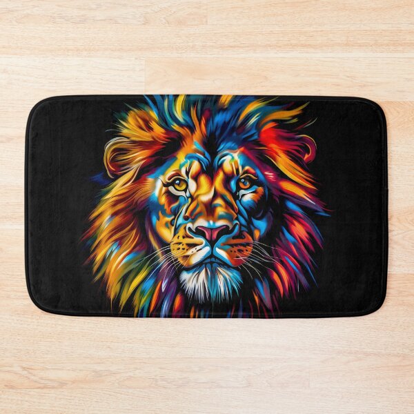 Item preview, A colorful lion in a modern style designed and sold by gelibolu.