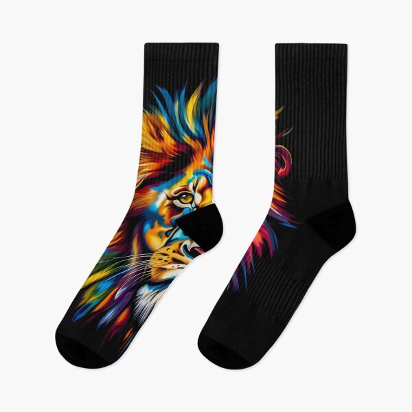 Item preview, A colorful lion in a modern style designed and sold by gelibolu.