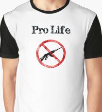 Gun Control Pro Life Gun Reform Graphic T-Shirt